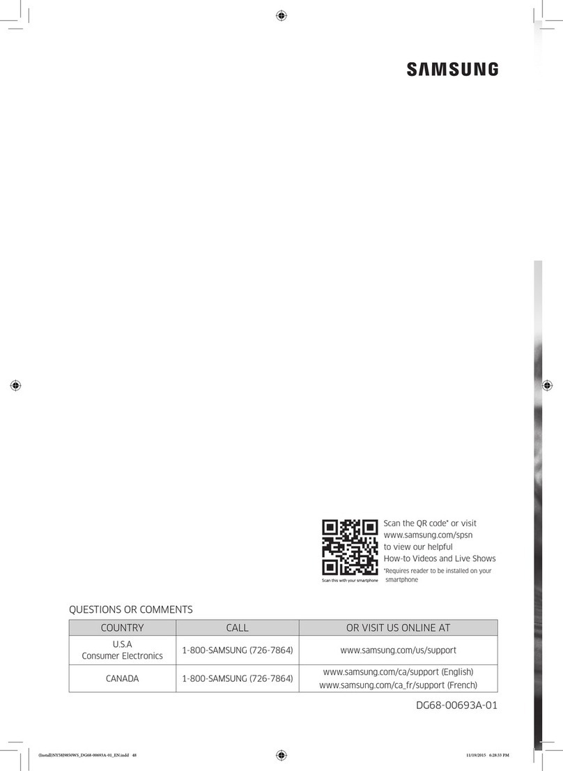 Samsung NY58J9850WS User manual