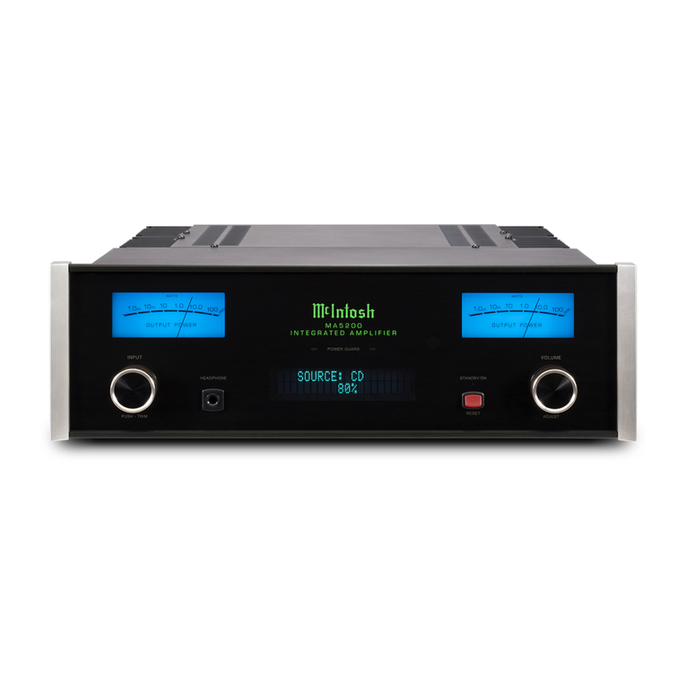 McIntosh MA5200 owner's manual