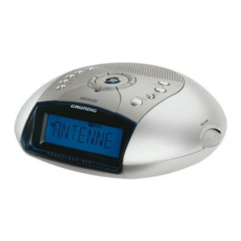 Grundig Sono Clock 620 LED Technical manual