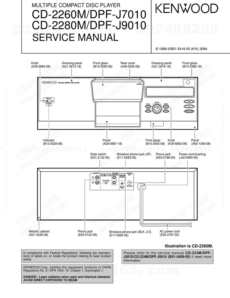 Kenwood CD-2260M Service manual
