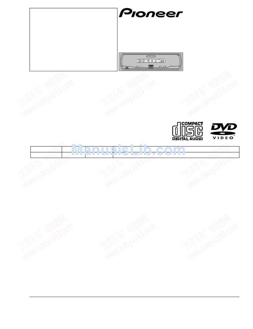 Pioneer Sdvp7 - Din Sized Dvd Player Service manual