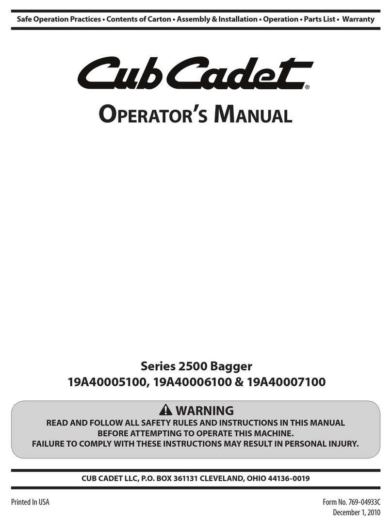 Cub Cadet Time Saver User manual