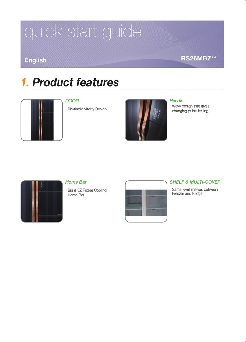 Samsung RS26MBZ series quick start guide