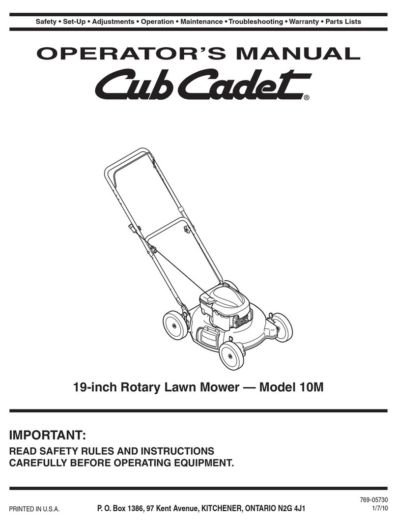 Cub Cadet 10M User manual