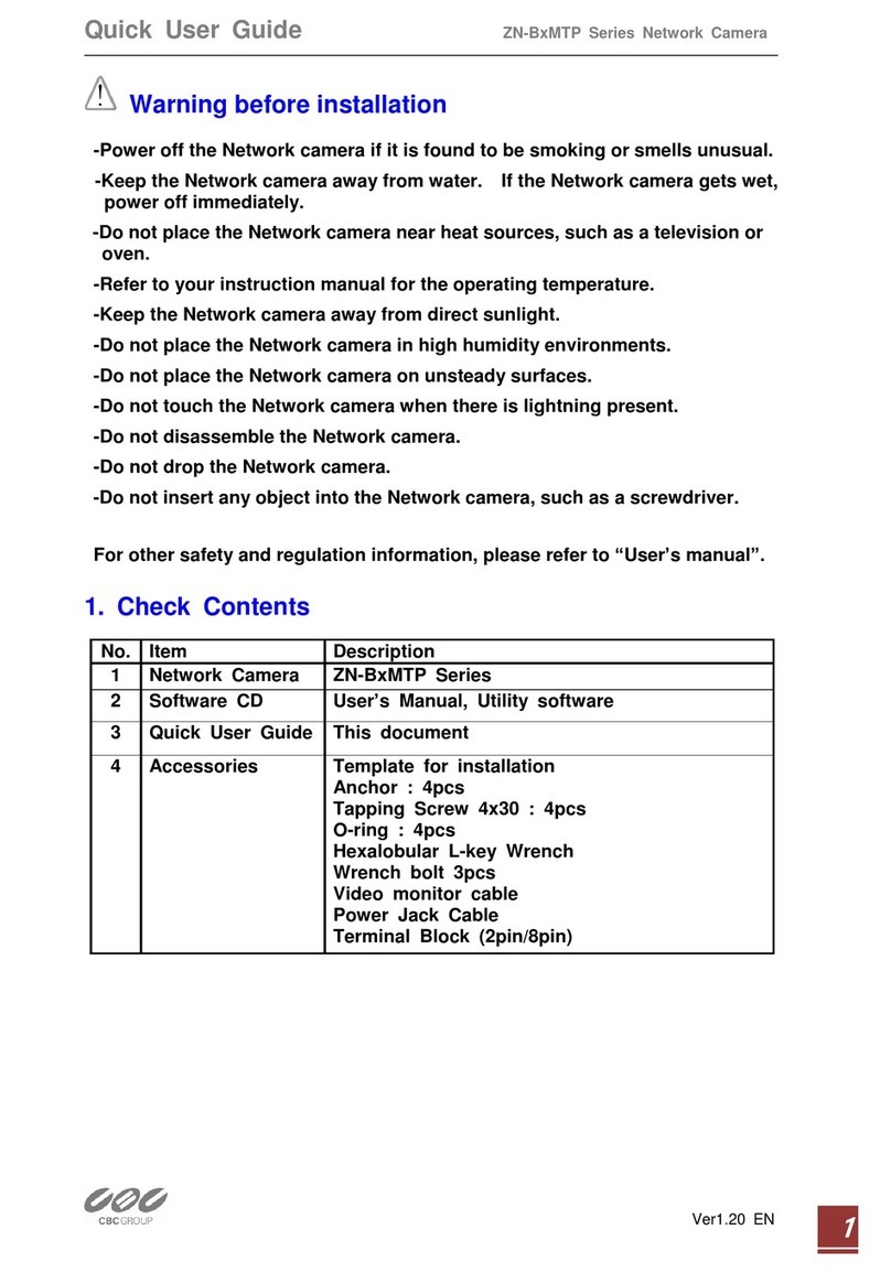 CBC ZN-BxMTP Series Quick user guide