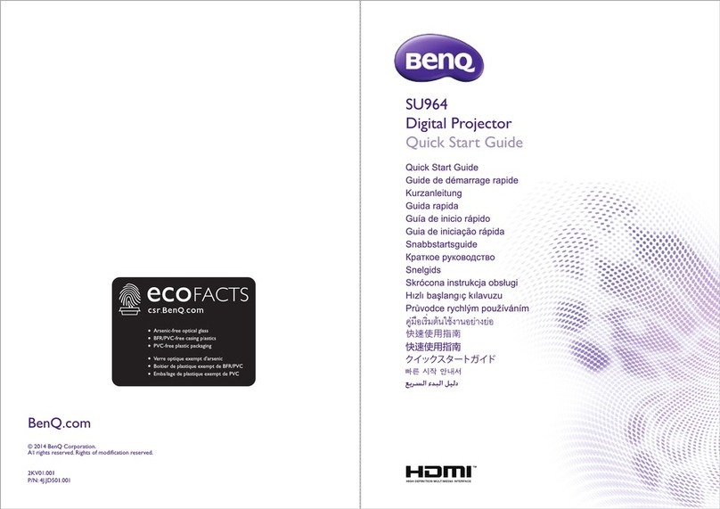 BenQ SU964 quick start guide