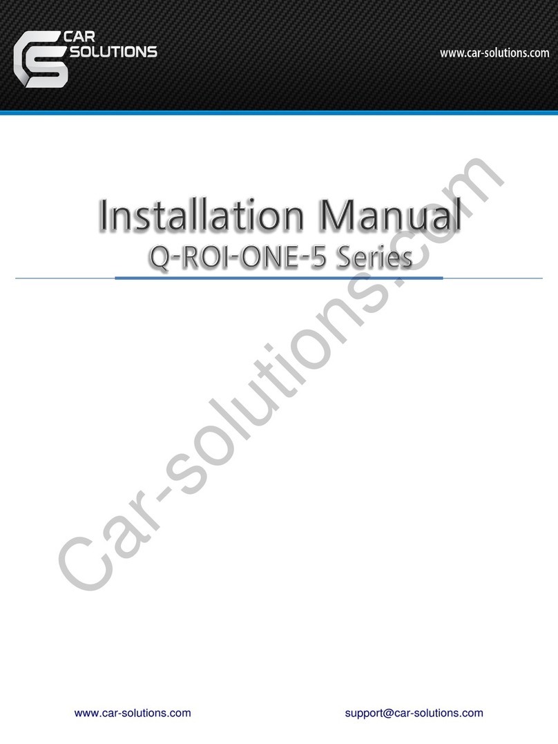 Car Solutions Q-ROI-ONE-5 Series User manual Car Solutions Q-ROI-ONE-5 Series User manual