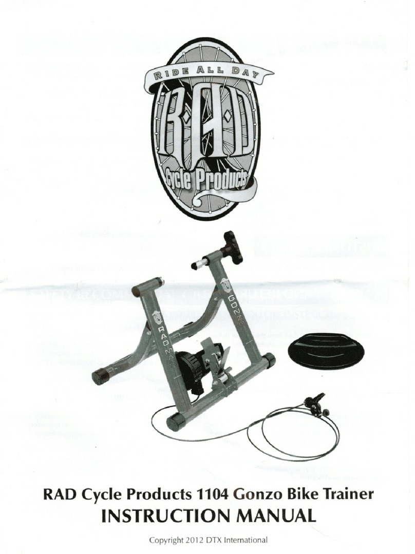 RAD Cycle Products 1104 Gonzo User manual