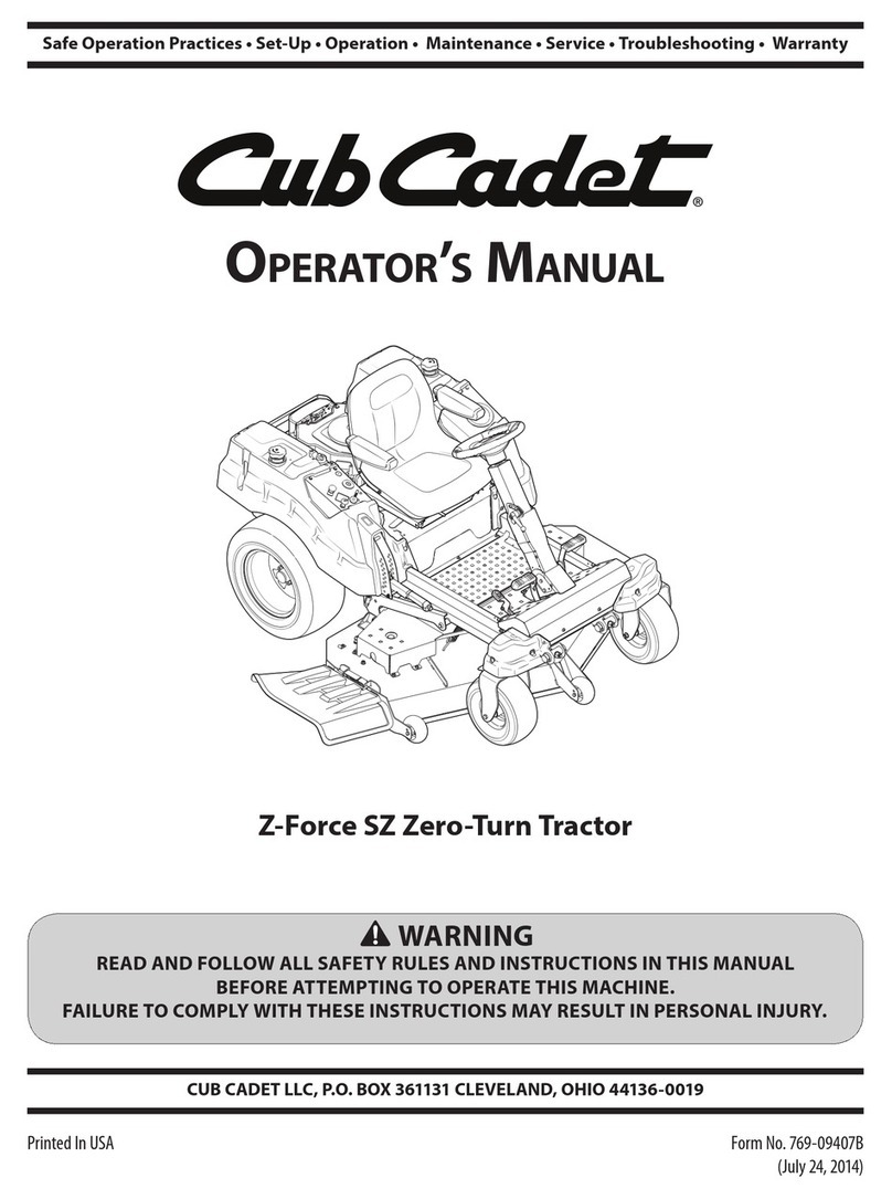 Cub Cadet Z-Force SZ User manual