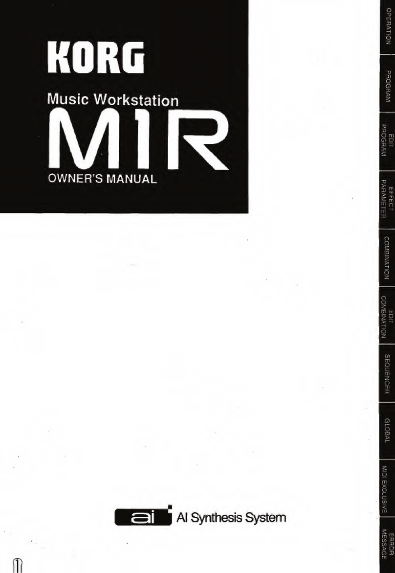 Korg M1R owner's manual