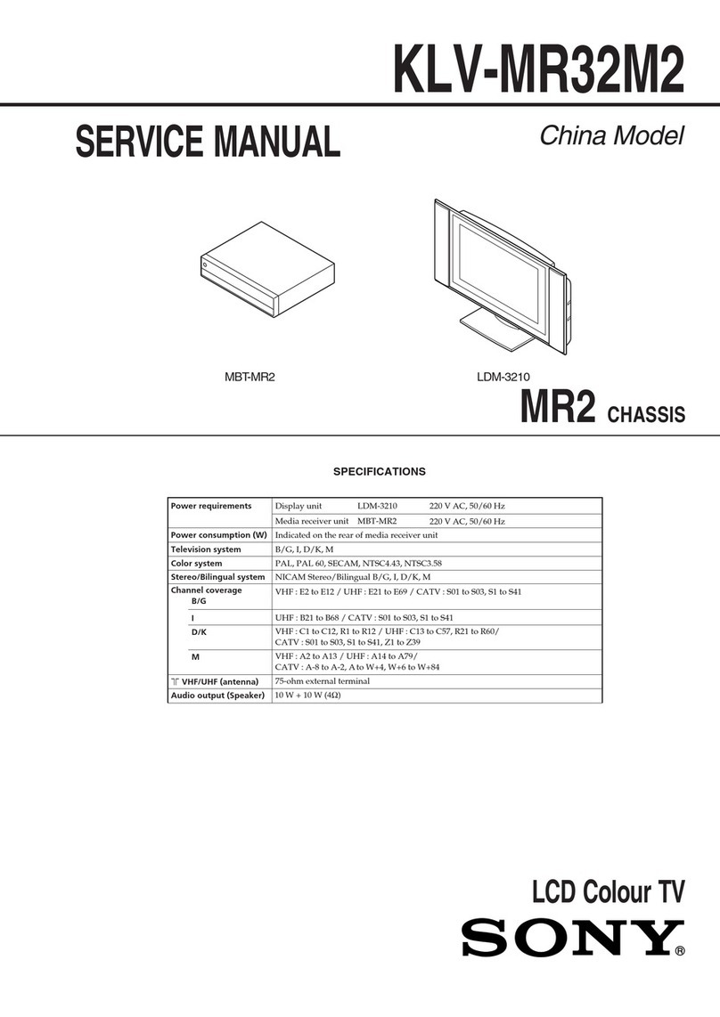 Sony KLV-MR32M2 Service manual