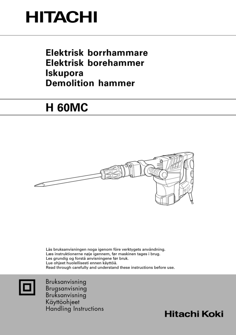 Hitachi H 60MC Handling instructions