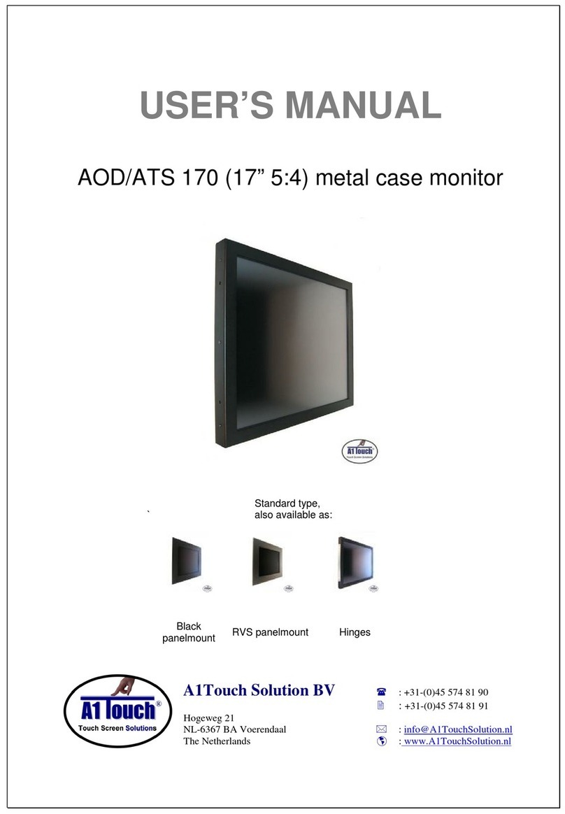 A1 Touch AOD 170 User manual