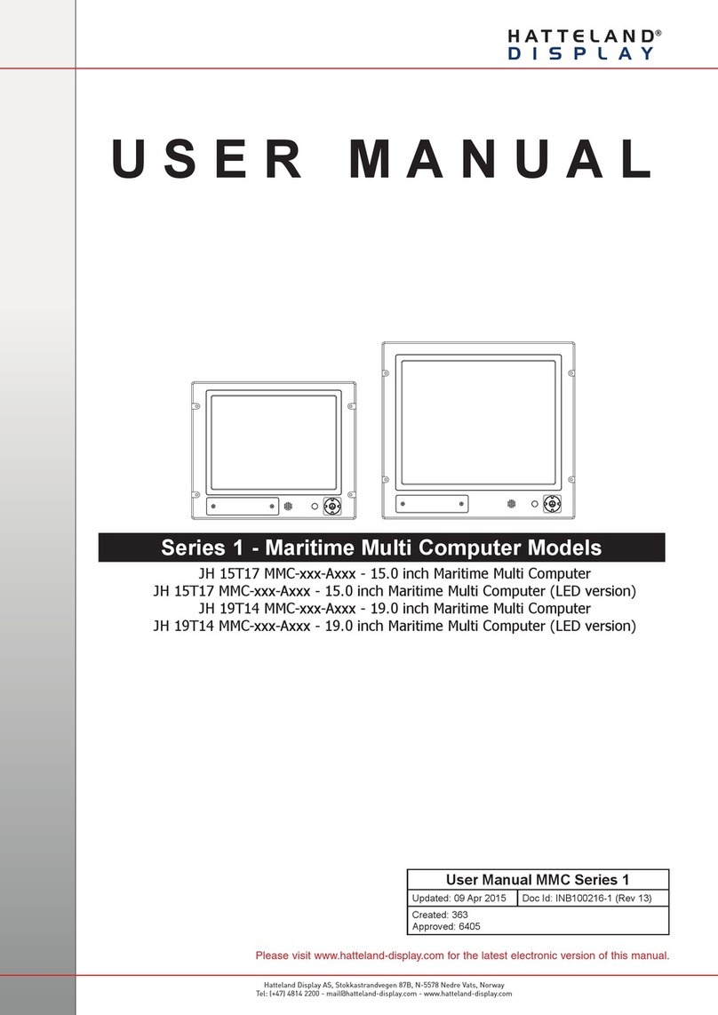 Hatteland JH 15T17 MMC series User manual Hatteland JH 15T17 MMC series User manual