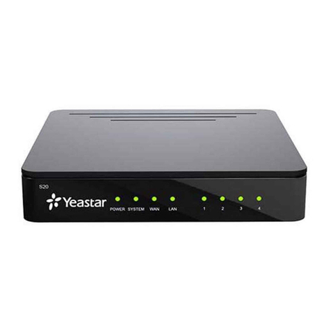 Yeastar Technology S20 Service manual
