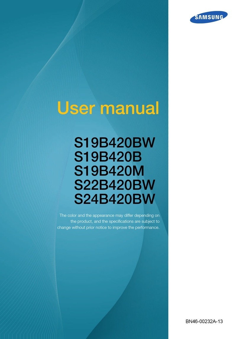Samsung SyncMaster S19B420BW User manual