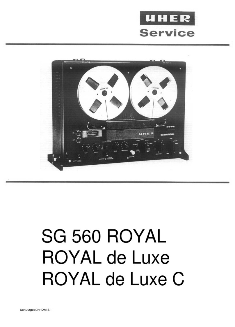 uher SG 560 Royal Servise manual