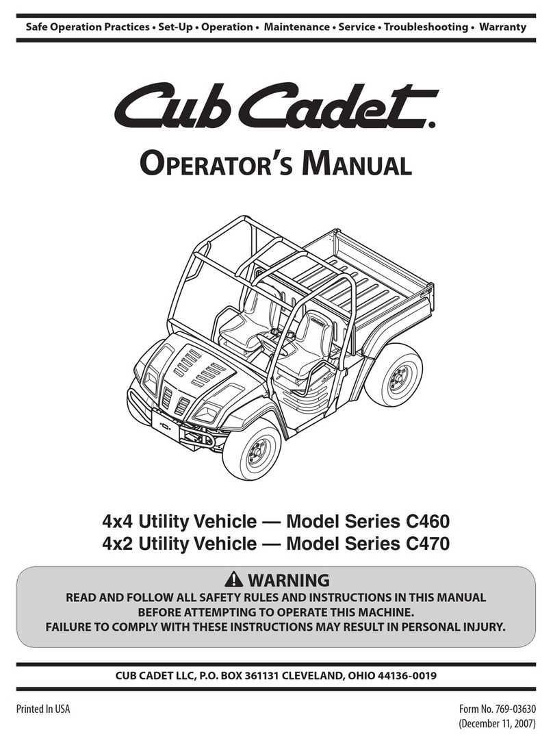 Cub Cadet C460 User manual