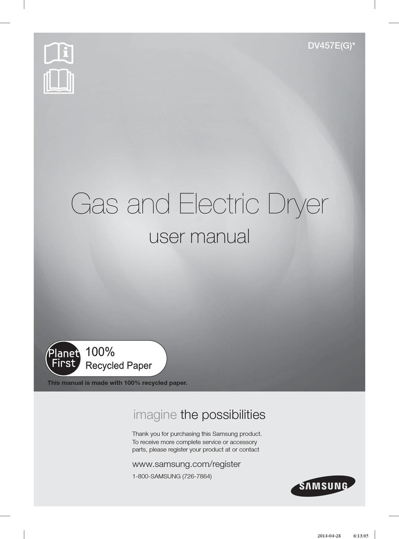 Samsung DV457E(G) series user manual