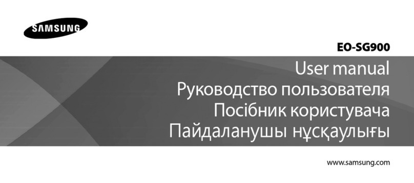 Samsung EO-SG900 user manual