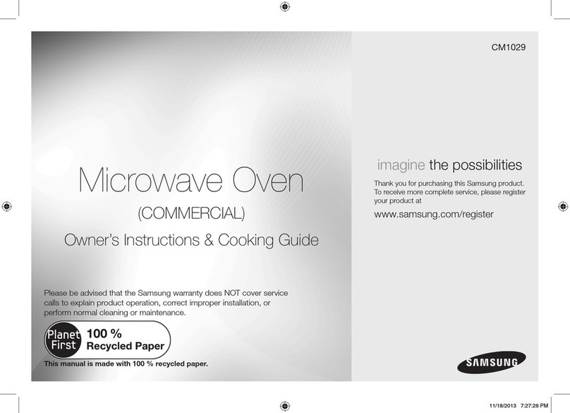 Samsung CM1029 Owner's instructions & cooking guide