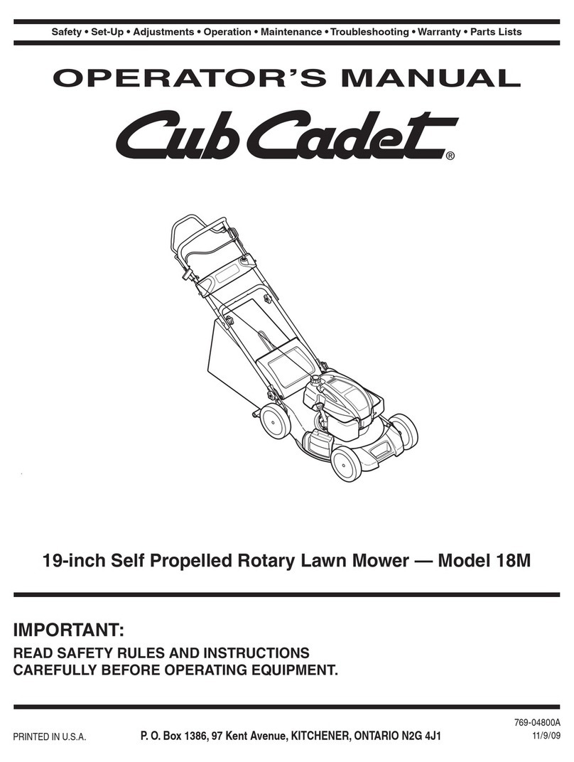 Cub Cadet 18M User manual