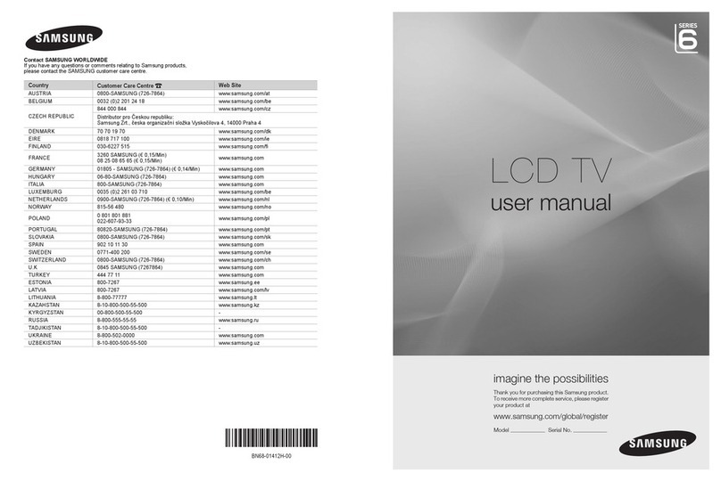 Samsung 6 series user manual