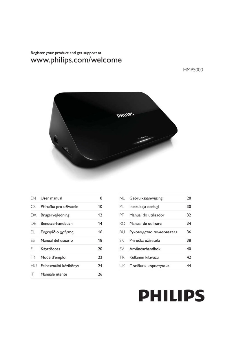 Philips HMP5000 User manual