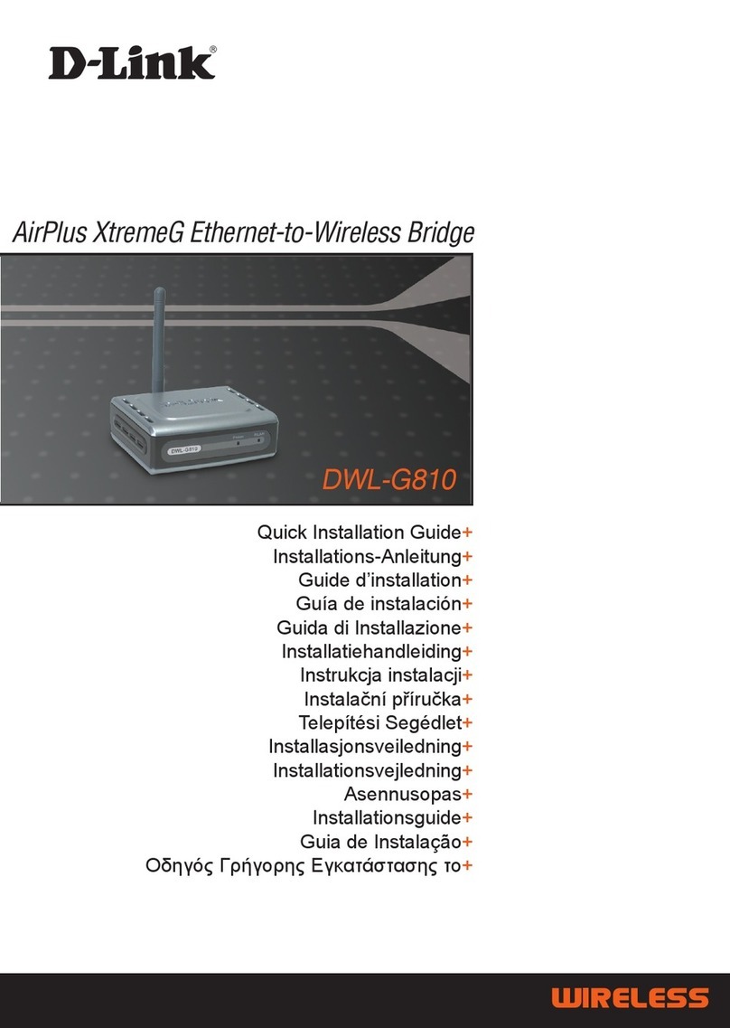 D-Link AirPlus XtremeG Ethernet-to-Wireless Bridge... User manual