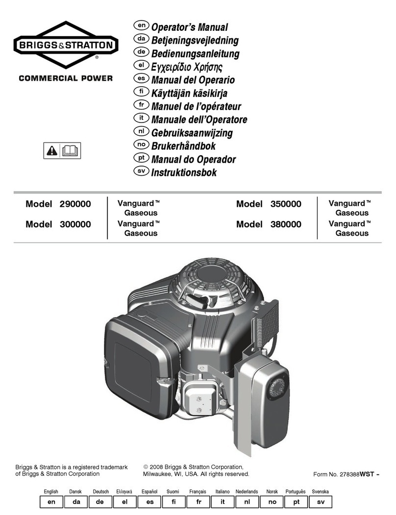 Briggs & Stratton Vanguard 290000 User manual