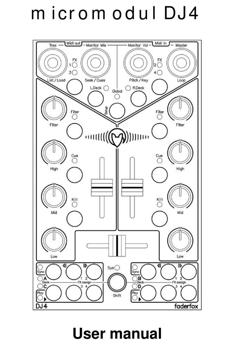 Faderfox DJ4 user manual