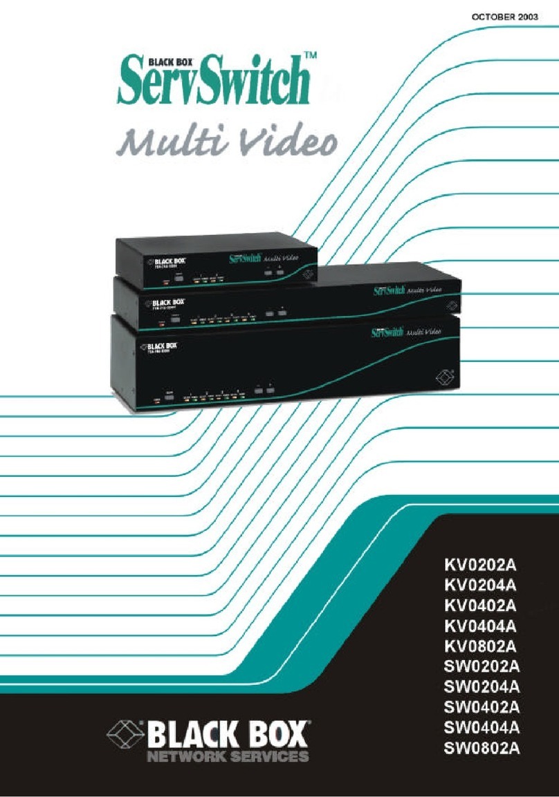 Black Box ServSwitch KV0202A User manual