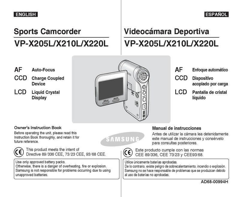 Samsung VP-X205L Owner's manual