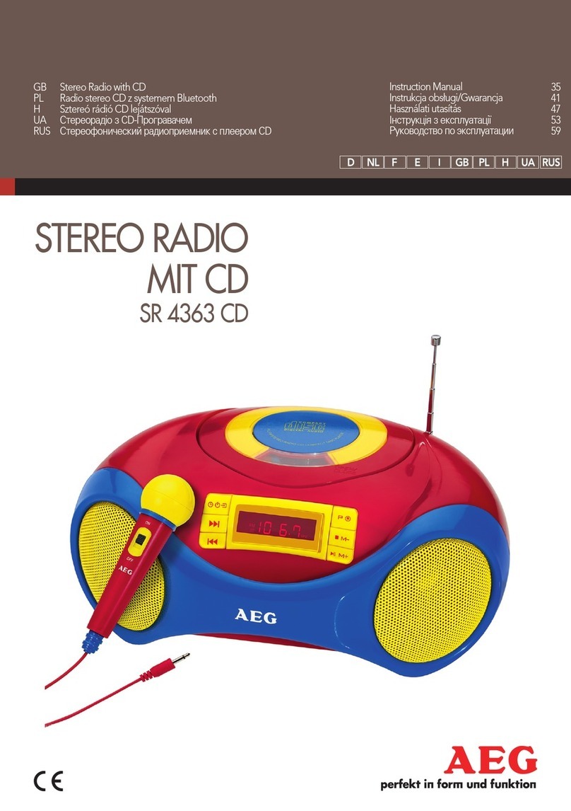 AEG SR 4363 CD instruction manual