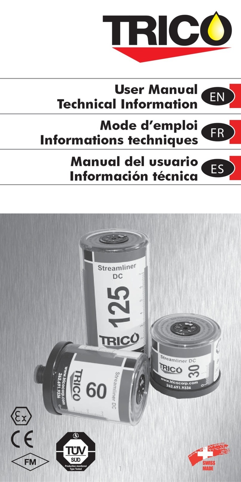 Trico Streamliner DC 30 user manual