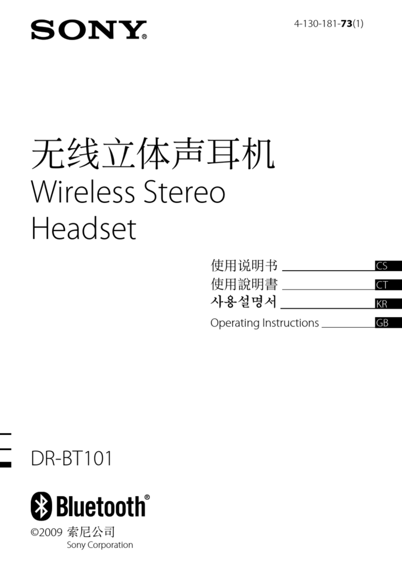 Sony DR-BT101 operating instructions