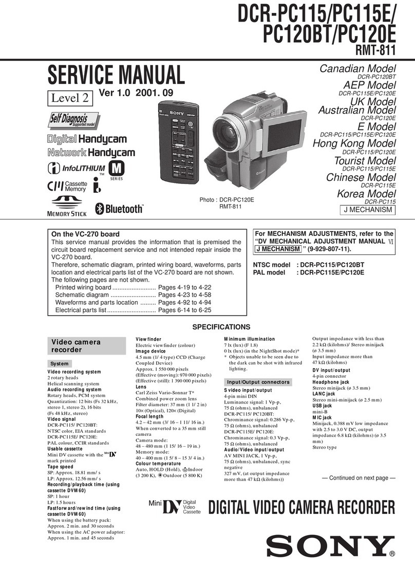 Sony DCR-PC115 User manual