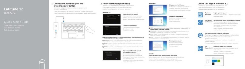 Dell Latitude 12 7000 Series quick start guide