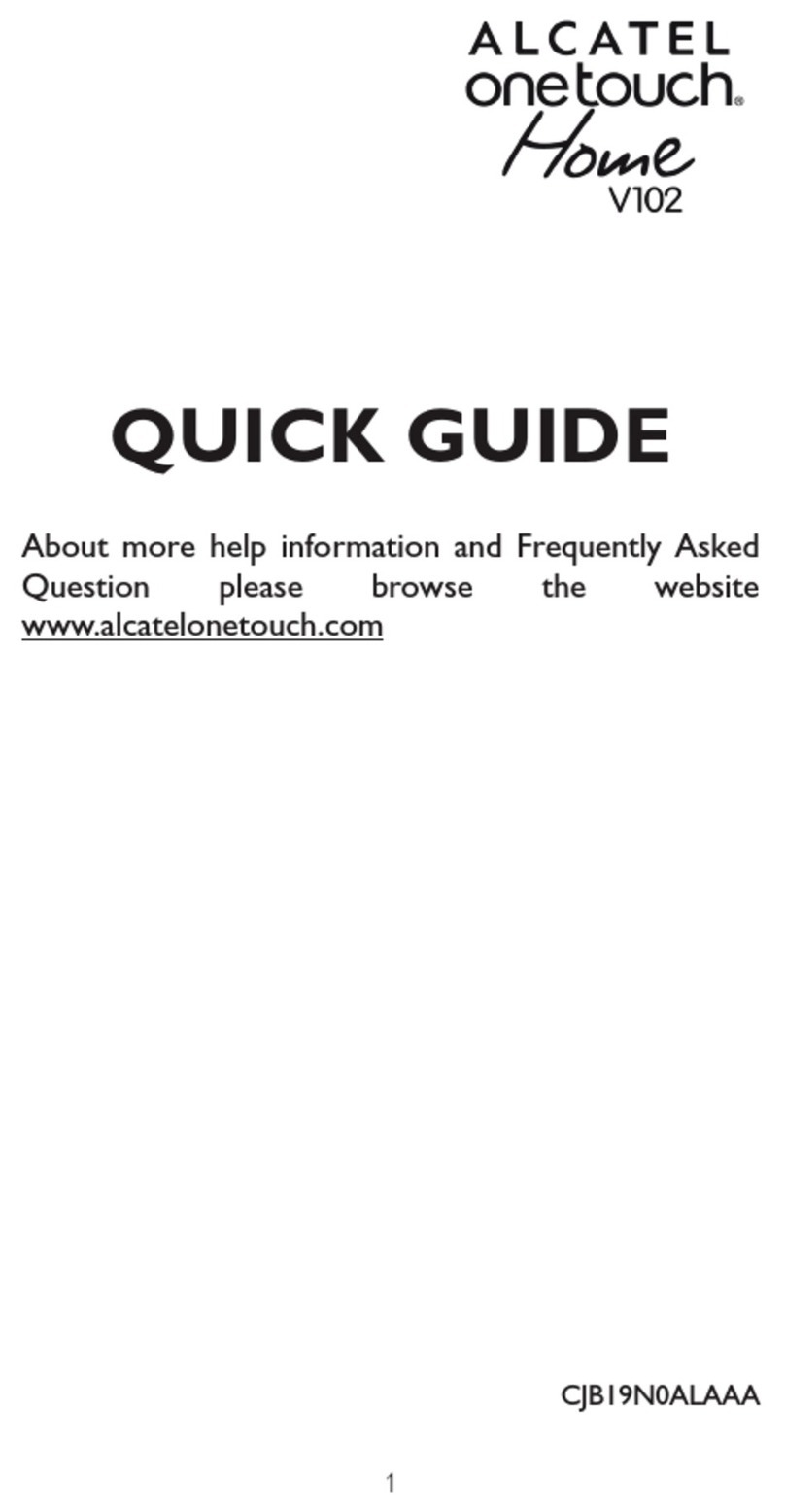 Alcatel Home V102 quick guide