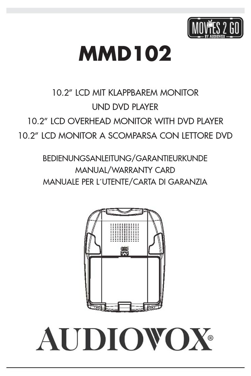 Audiovox MMD102 manual