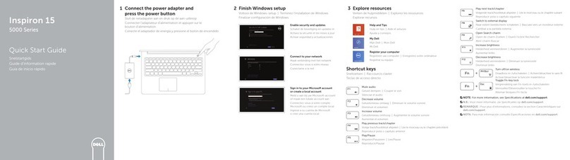 Dell Inspiron 15 5000 Series quick start guide