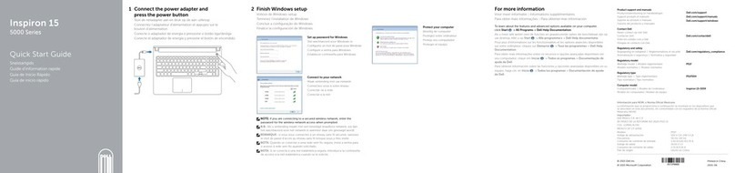 Dell Inspiron 15 5000 Series quick start guide