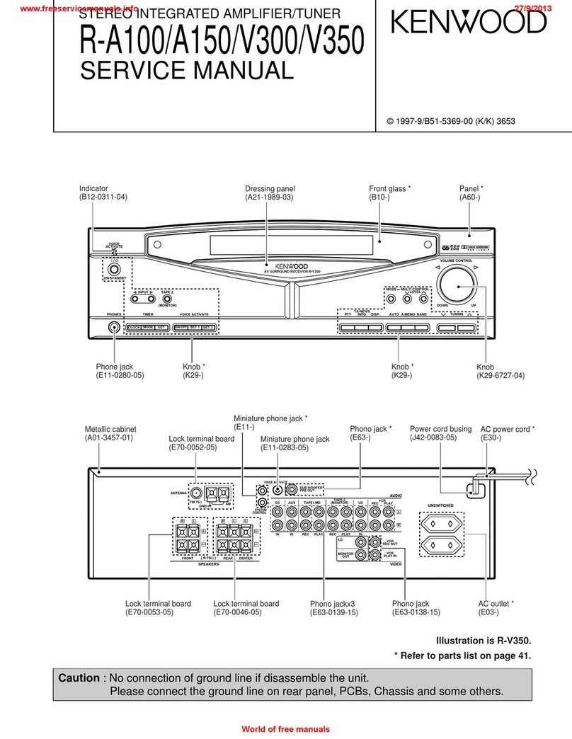 Kenwood R-A100 Service manual