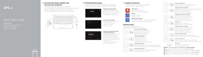 Dell XPS 12 quick start guide