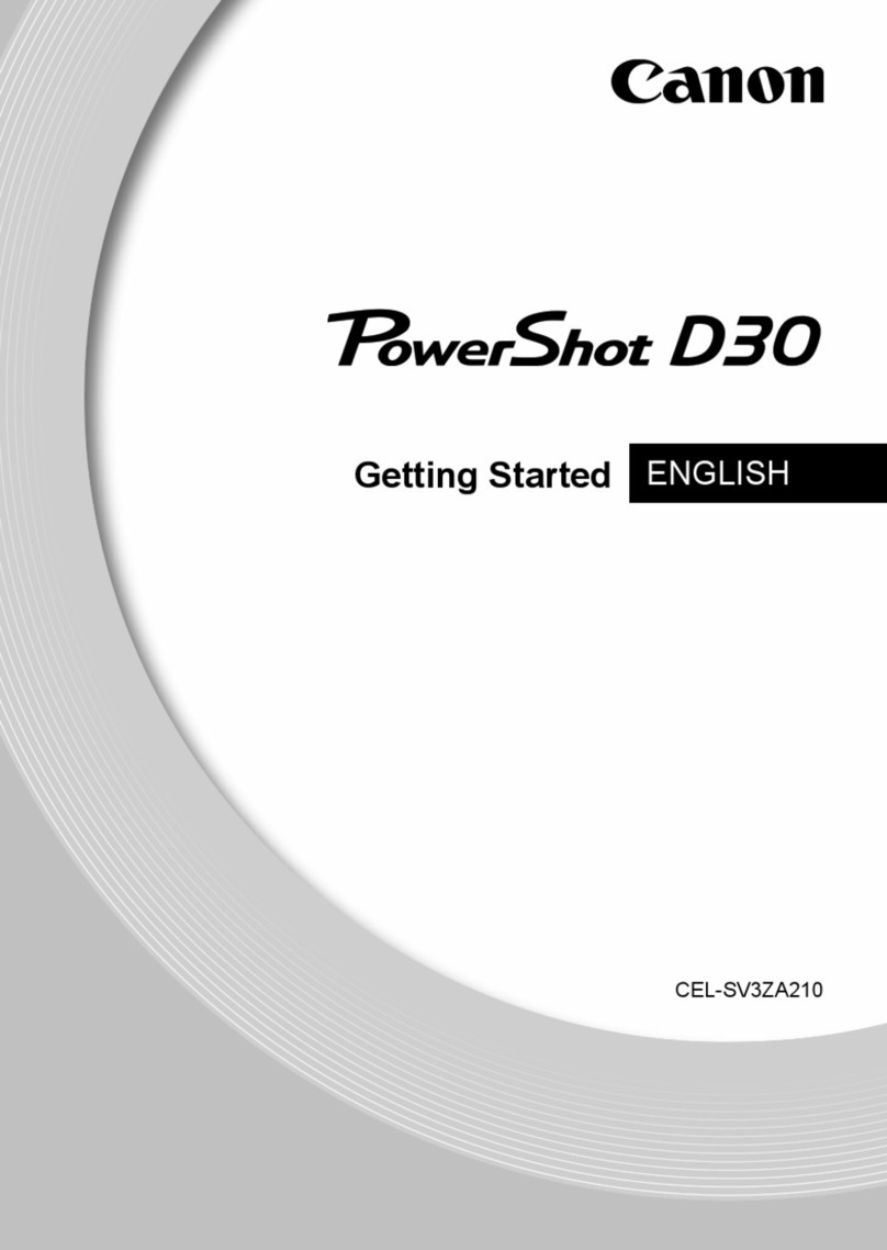 Canon PowerShot D30 Getting started