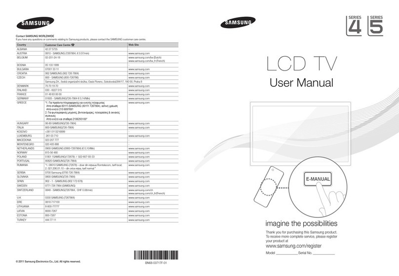 Samsung LE32D400E1W User manual