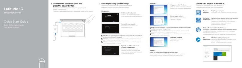 Dell Latitude 13 quick start guide