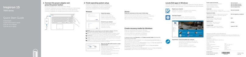Dell Inspiron 15 7000 Series quick start guide