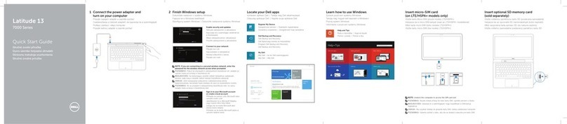 Dell Inspiron 13 7000 Series quick start guide