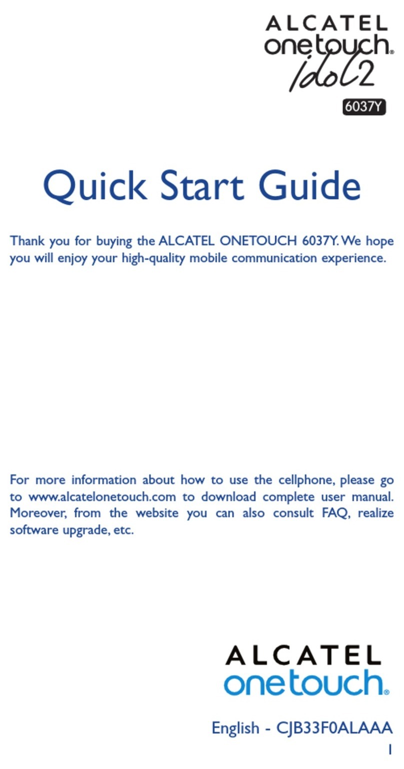 Alcatel IDOL 2 6037Y quick start guide